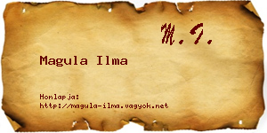 Magula Ilma névjegykártya